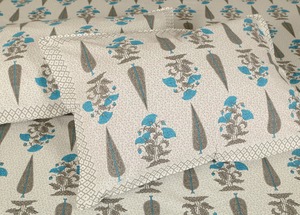 Ensemble de housse de couette en coton 100% imprimé floral, 400TC, sans plis, style classique, pour usage domestique, avec taies d'oreiller, 7 pièces - Product Image 2