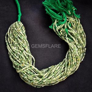 Cuentas Redondas Microfacetadas de Cuarzo Fresa Verde 2MM, Cuentas de Cuarzo Fresa para Fabricación de Joyas, Gema Suelta con Corte Diamante al por Mayor - Product Image 6