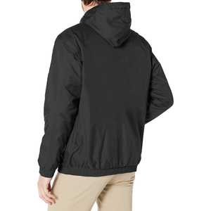 Windproof <b>Black</b> Zipper Hooded New Design Stylish Custom Logo <b>Rain</b> Windbreaker <b>Jacket</b> High Quality Men Sport Windbreaker <b>Jackets</b> - Product Image 2