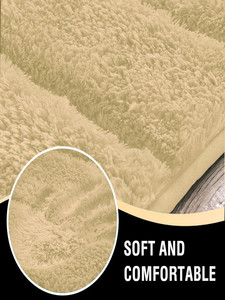 Alfombra de Baño Ultra Suave con Diseño Acanalado – Alfombra de Microfibra Gruesa, Absorbente y Antideslizante, Alfombra de Ducha de Secado Rápido, Color Beige - Product Image 3