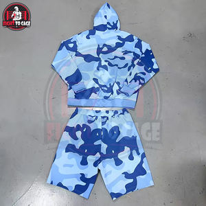 New Trendy Fully Customized Made Best Supplier OEM High-Quality Sublimated Lightweight Hooded <b>Windbreaker</b> & Athletic Shorts - Product Image 2