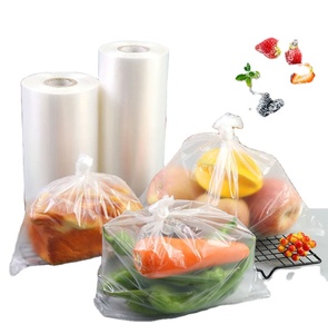 Emballage alimentaire transparent Poly sac plat sac en plastique sur rouleau stockage des aliments sacs transparents pour fruits pain aux légumes - Product Image 1