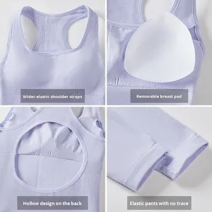 ชุดจั๊มสูทโยคะแบบชิ้นเดียวสำหรับผู้หญิง แห้งเร็ว เหมาะสำหรับออกกำลังกาย วิ่ง กระชับสัดส่วน ยกสะโพก เซ็กซี่ ช่วยเสริมรูปร่าง ชุดกีฬา - Product Image 3