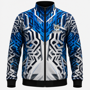 Chaqueta Bomber Sublimada con Logotipo Personalizado, Chaqueta Deportiva con Estampado Completo, Ropa Deportiva para Gimnasio, Fitness, Entrenamiento, Equipo, Actividades al Aire Libre - Product Image 1