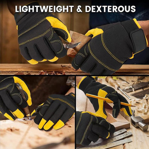 Factory Brand Ready to Ship Synthetic Leather Amara Construction Mechanic Safety <b>Touch</b> Screen Tactical Training Work <b>Gloves</b> - Product Image 6