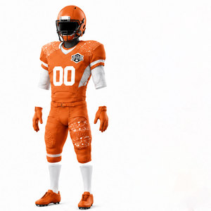 Custom Team American Football Uniform Featuring Fade Resistant Colors, Quick Dry Fabric Technology and Professional <b>Athletic</b> Fit - Product Image 5