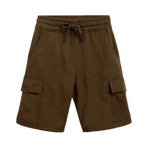 Pantalones Cortos Cargo de Algodón de Color Sólido para Hombre, Cintura Media, con Cordón, Estilo Casual, con Bolsillos, Transpirables - Product Image 1