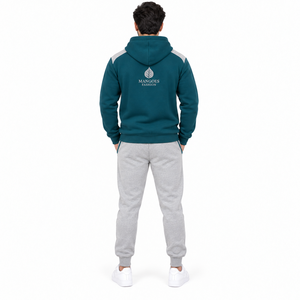 Conjunto Deportivo de Verano Unisex, Corte Regular, con Capucha, Estampado, Felpa, 100% Algodón, Transpirable, Ecológico, de Secado Rápido, Estilo Urbano - Product Image 2