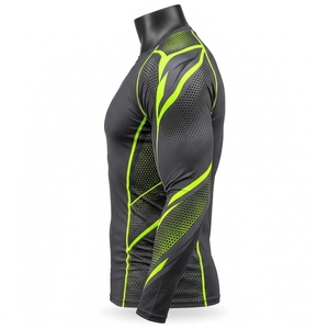 Haut de compression athlétique à manches longues pour hommes actifs – Idéal pour le sport, l'entraînement, la course, le cyclisme, le surf et la gym - Product Image 3