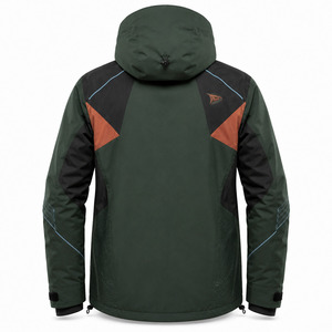 Professional Custom Men's <b>Ski</b> Suit 10,000mm Waterproof Breathable Hood Power Stretch Fully Taped Seams Windproof Plus Size - Product Image 2