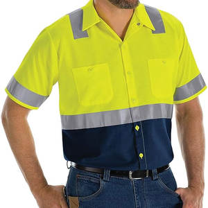 Camisetas de seguridad de alta visibilidad, camisetas de manga larga reflectantes para construcción, ropa de trabajo de alta visibilidad para hombres, ropa de trabajo. - Product Image 4