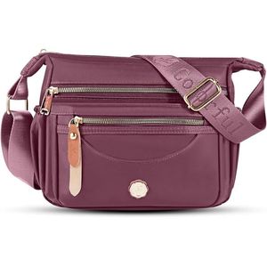 Women's Casual <b>Nylon</b> <b>Cross</b>-<b>Body</b> Satchel <b>Bag</b> with Multi-Pocket Fashionable Side Chest <b>Bag</b> - Product Image 1