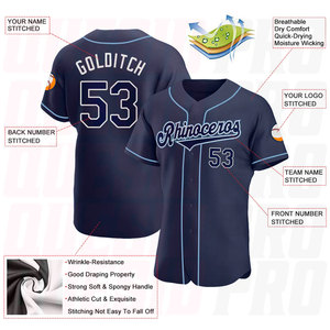 Camiseta de Béisbol con Logotipo Personalizado, Precio de Fábrica, Impresión por Sublimación, con Botones, Lisa, para Softbol, Ropa Deportiva al por Mayor OEM - Product Image 3