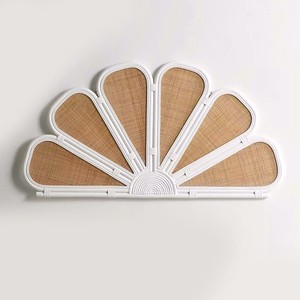 Petal shaped rattan headboard premium quality <b>bed</b> head headboards for <b>single</b> queen size <b>beds</b> - Product Image 1