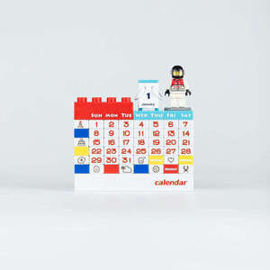 Calendario de Escritorio de Bloques de Construcción de Dibujos Animados, Decoración de Escritorio de Oficina, Decoración del Hogar, Ideal para Regalos Promocionales y Empresariales - Product Image 1