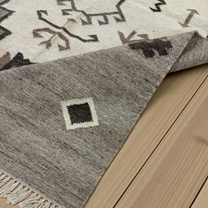 Alfombra Kilim de Lana Auténtica Tejida a Mano con Diseño Abstracto Moderno, Ecológica y Hecha a Mano para Sala de Estar - Product Image 3