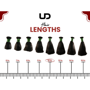 Cheveux humains indiens de qualité supérieure de 10 pouces-Haute qualité, cheveux vierges noirs droits, d'origine naturelle, bund à cuticules alignées - Product Image 5