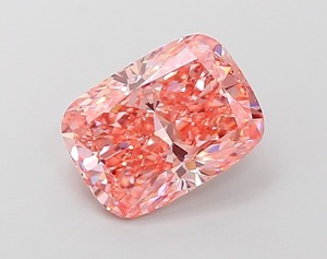Diamant rose vif fantaisie modifié taille coussin de 1,10 carat, cultivé en laboratoire IGI, clarté VS2, taille excellente, pierre précieuse de luxe - Product Image 1