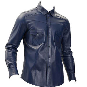 Chemises en cuir de haute qualité pour hommes, coupe confortable, tissu léger, finition douce, idéales pour le bureau et le quotidien. - Product Image 4