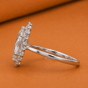 Anillo de Diamante Cultivado en Laboratorio con Corte Marquesa, Anillo de Compromiso con Diamante de 0.50CT-2.00CT, Anillo con Halo de Racimo, Engaste Catedral, Anillo de Aniversario - Product Image 3