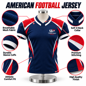 Camiseta de Fútbol Americano Personalizada con Nombres de Jugadores, Números Impresos y Diseños Exclusivos para Uniformes de Club - Product Image 6
