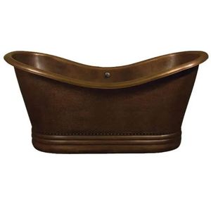 <b>Bath</b> Tub Slanted Height with Hammered Antique Finish Modern Design Handcrafted Luxury Bathroom - Product Image 6