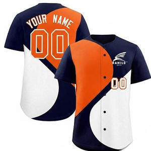 Uniforme de Béisbol para Adultos, Tallas Grandes, Ropa Deportiva 100% Poliéster, Transpirable, de Secado Rápido, con Impresión Personalizada del Nombre y Logotipo del Equipo - Product Image 1