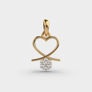 Colgante de Diamante en Forma de Corazón, Chapado en Oro de 18K, Amuleto Romántico para Mujer, Regalo de Joyería - Product Image 3