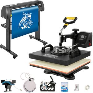 Kit de Máquina de Prensa de Calor Digital de 15\" X 15\" (38 X 38 cm) con Software de Corte de Vinilo de 28\" para Aplicaciones de Prensa de Calor - Product Image 1