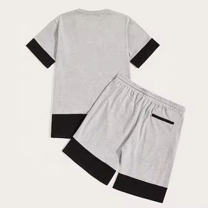 Conjunto de Camiseta y Pantalones Cortos Personalizables para Hombre, Estilo Casual de Verano, Tejido de Poliéster y Algodón, Logotipo Personalizado, Transpirable, Superventas - Product Image 2