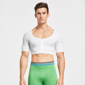 Camiseta Moldeadora con Cierre para Hombre, Chaleco Reductor de Pecho, Camiseta Interior Adelgazante - Product Image 2