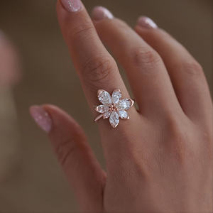 แหวนแต่งงาน/หมั้นเพชรทรงวินเทจ IGI/GIA Lab Grown Cut ทอง 14k สีเหลือง สำหรับทั้งชายและหญิง ทองโรสโกลด์อย่างดี เหมาะสำหรับงานฉลองครบรอบ - Product Image 1