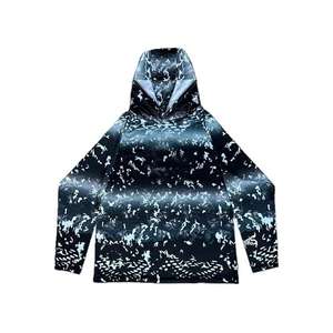 Camiseta de Pesca de Manga Larga Transpirable con Logotipo Personalizado para Hombre, Secado Rápido, Protección UV UPF 50+, Camiseta de Pesca con Capucha de Poliéster Duradero - Product Image 2