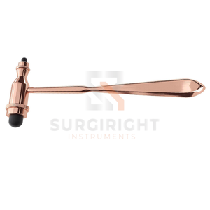 Marteau de réflexe neurologique Tromner en or rose, pointe pointue, manche professionnel, outil de test de réflexes certifié CE, classe I chirurgical - Product Image 2