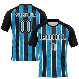 ชุดยูนิฟอร์มวอลเลย์บอลสีน้ำเงินดำสไตล์แชมป์เปี้ยน ชุดเสื้อและกางเกงขาสั้นผ้าโพลีเอสเตอร์คุณภาพพรีเมียม สำหรับทีม  พร้อมปักโลโก้สโมสรและชื่อผู้เล่นตามสั่ง - Product Image 2
