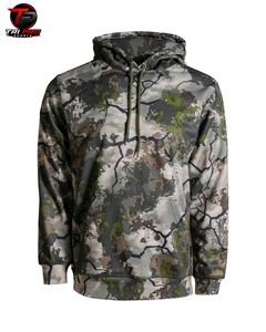 Sudadera con Capucha de Caza para Hombre, Diseño de Camuflaje Digital, para Montaña, con Cuello Alto Cruzado y Cordones Ajustables en la Parte Delantera - Product Image 1