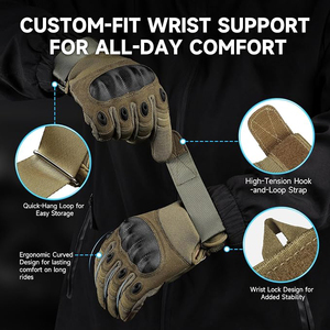 Gants de moto haut de gamme en polyester et polyuréthane, imperméables, compatibles écran tactile, unisexes, pour la course et le sport, équipement de motard - Product Image 3