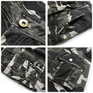 Men Summer Cargo <b>Shorts</b> Custom <b>Compression</b> Tactical Jogger Loose Summer Washing Multi-pocket Cargo <b>Shorts</b> OEM Service Custom - Product Image 6