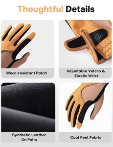 Guantes de Equitación Profesionales de Verano, Diseño Nuevo a Bajo Precio, de Cuero, Completos, Impermeables, Antideslizantes, con Cierre de Velcro - Product Image 5