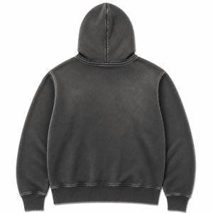 Custom Sun Fade Full Zip Hoodie Heavyweight Cotton Fleece Vintage Washed Streetwear Zip Up Hoodie - Product Image 6