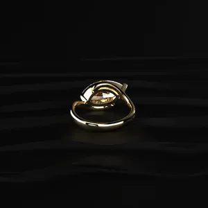 1CT Top Rated Yellow Gold Marquise Labgrown Diamond <b>Ring</b> Daily Wear D-E Color VVS-VS Clarity IGI Certified From <b>Indian</b> Supplier. - Product Image 3
