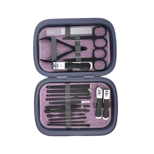 Women's Professional Portable Pink Pedicure Manicure <b>Set</b> Travel <b>Nail</b> Care Kit Stainless Steel 5 1 <b>Nail</b> Clippers Durable Cuticle - Product Image 3