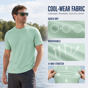 Chemise de pêche à manches courtes pour homme, légère, séchage rapide, vêtements de sport décontractés pour la pêche en plein air, impression par sublimation avec logo personnalisé - Product Image 4