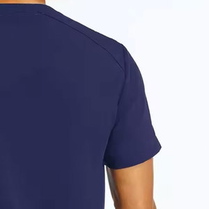 Unisex Medical Scrubs Uniform Set Comfortable Breathable Fabric Short Sleeve <b>Top</b> and Pants Healthcare Clothing Wholesale Factory - Product Image 2