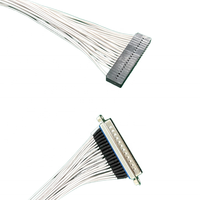 Kabel Harness Rakitan D-SUB 37P Male ke Dopont 2.54 2*20P dengan Isolasi PVC dan Panjang Sesuai Pesanan untuk Mesin Industri