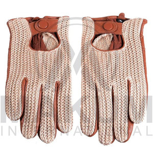 Gants de conduite unisexes en cuir de haute qualité, à doigts entiers, avec logo personnalisé pour voiture et moto - Product Image 5