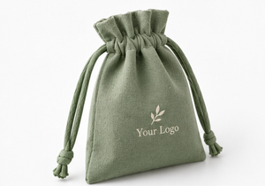 Sacs cadeaux en coton avec cordon de serrage, logo personnalisé, 6 couleurs, petites pochettes en mousseline, emballage pour bijoux, sacs anti-poussière - Product Image 3