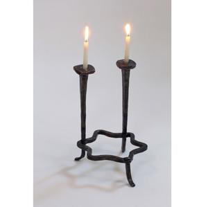 Ensemble de 3 bougeoirs coniques en fer forgé noir poli miroir, design américain de luxe, pour décoration intérieure et mariages, écologique - Product Image 5