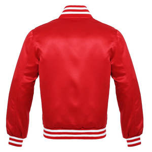 Chaqueta de Béisbol Letterman Unisex de Satén, Nueva Colección, Estilo Urbano, Tallas Grandes, Chaquetas Varsity Casuales, Personalizable por Delante, Venta al Por Mayor - Product Image 6