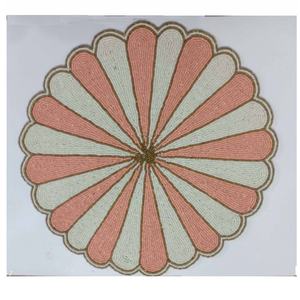 Nouvel arrivage de tapis de table en verre perlé à motif floral tapis de table perlé pour dîner et table basse - Product Image 5